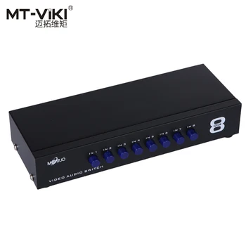MT-VIKI 8 Port AV RCA Video Audio Skifte Analoge Signal Source Selector 8 I 1 Ud MT-831AV