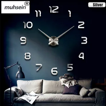 .. muhsein nye ur ur vægur diy vægure Akryl spejl boligindretning Stue Kvarts Nål Gratis Fragt