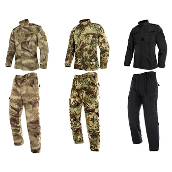 Multicam-Sort Militær Camouflage Uniform Passer Til Tatico Taktisk Militær Camouflage Airsoft Paintball Udstyr, Tøj