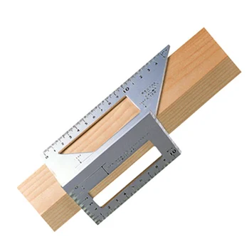 Multifunktionelle hersker 45 grader 90 grader træbearbejdning værktøj,redskaber til at snitte i træ
