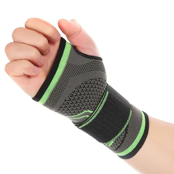 Mumian 3D Vævning Tryk Høj Elastisk Bandage Fitness Yoga Håndled Palm Støtte Crossfit Styrkeløft Fitnesscenter Palm Protector Pad