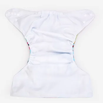 [Mums] Baby Klud Bleer 6stk/Pack med Indsæt Baby Tegnefilm Genanvendelige Vaskbar Justerbar Vandtæt Babyer Ble Sæt Pack