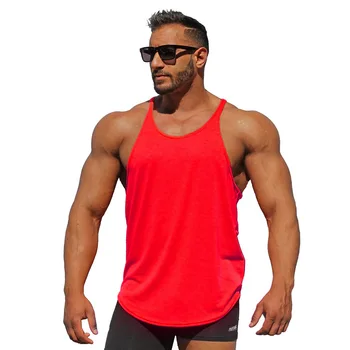 Muscleguys Bodybuilding stringer tank tops til mænd tom vest solid farve fitnesscentre sportstrøjer, trænings-og undertrøje mænd vest ærmeløs skjorte