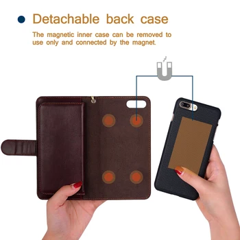 Musubo Wallet taske Til iPhone 8 Plus 7 Plus Luksus Læder Tilbage Dække for iphone 6 plus 6s telefon taske Flip Case Rem