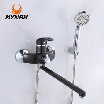 MYNAH M2203I Rusland gratis fragt Badeværelse hane brusebad vandhaner, badekar mixer Brusebad system Tropiske Brusebad Brusebad rack med mixer