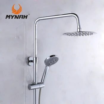 MYNAH Rusland gratis forsendelse i Klassisk stil Badeværelse Bruser Armatur, Bad Armatur, blandingsbatteri Med håndbruser Hoved Sæt vægmonteret