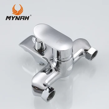 MYNAH Rusland gratis fragt Badeværelse Bruser Armatur, Bad Armatur, blandingsbatteri Med håndbruser Hoved Sæt vægmonteret