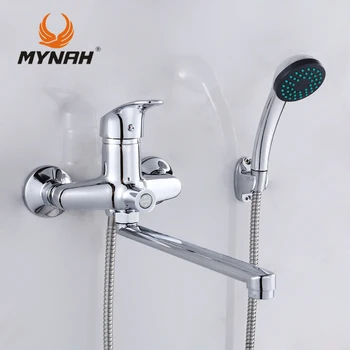 MYNAH Rusland gratis fragt Badeværelse hane brusebad vandhaner, badekar mixer Brusebad system Tropiske Brusebad Brusebad rack med mixer kobber
