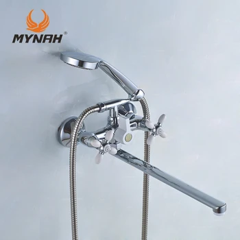 MYNAH Rusland gratis fragt klassiske brusebad vandhane, badeværelse hane dual control multi farve valg