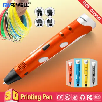 Myriwell 3d-pen 3d-penne,1.75 mm ABS/PLA Filament,3 d pen Barn fødselsdagsgave,3d-print pen3d model