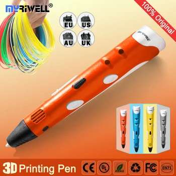 Myriwell 3d-pen 3d-penne,1.75 mm ABS/PLA Filament, 3d-modeller,Kreative 3d-printer pen-3d magic pen,Bedste Gave til Børn,pen 3 d