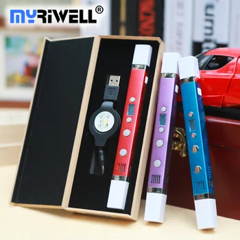 Myriwell 3d-pen 3d-penne,LED display,USB-Opladning,3 d pen 3d model Smart 3d-print pen,Støtte mobile strømforsyning,Barn gave