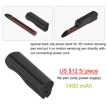 Myriwell 3D-Pen 3d-penne,Touch-sensing pen,USB-Opladning, 3D model Smart 3D-print pen,Støtte mobile strømforsyning,Barn