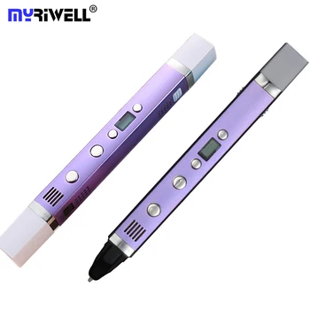 Myriwell USB Power 3D-Pen Kunst Smart Tegning Pen Udskrivning 3D-Penne Børn Kreative Uddannelser Toy Innovere Håndtere Doodle Pen 3D-Model