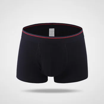 Mænd Boxer Shorts 2017 Ny Bomuld Materiale Åndbar Solid Undertøj Mandlige Boksere 6 Farver Plus Størrelse M-3XL