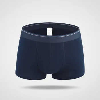 Mænd Boxer Shorts 2017 Ny Bomuld Materiale Åndbar Solid Undertøj Mandlige Boksere 6 Farver Plus Størrelse M-3XL
