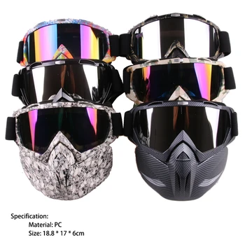 Mænd Kvinder Ski Snowboard, Snescooter Beskyttelsesbriller, Maske Sne Vinter Ski Briller Motocross Solbriller