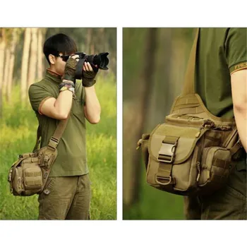 Mænd Militære Messenger Taske Nylon Mand DSLR-Kamera Tasker Vandtæt Mandlige Sadlen Skulder Tasker camouflage Skole taske