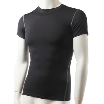 Mænd ' s PRO Compression Top Under Base Lag Kort Ærme T-shirts slanke Bære bodybuilding trænings-og Trøjer