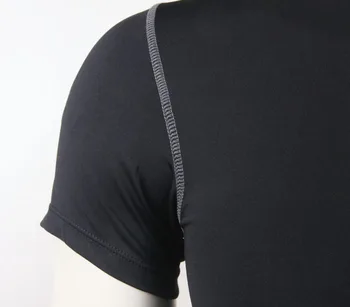Mænd ' s PRO Compression Top Under Base Lag Kort Ærme T-shirts slanke Bære bodybuilding trænings-og Trøjer
