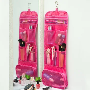 Mænd Tre Gange Vask Kosmetisk Pose Hængende Makeup Tasker Rejse Hjem Toiletartikler Til Opbevaring Af Kittet Arrangør Nødvendigheder Gøre Op Tilfælde Skønhed