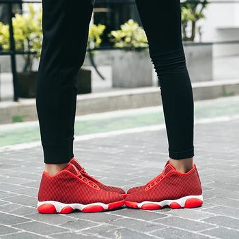 Mænd trænere Rød Grå Sort autentisk basketball sko klassiske sko retro komfortable mænd&kvinder sko udendørs gummisko