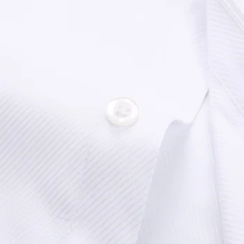 Mænds Skjorter fransk Manchet Blå Hvid Langærmet Business Casual Skjorte Slim Fit Solid Farve fransk Manchetknapper Shirt