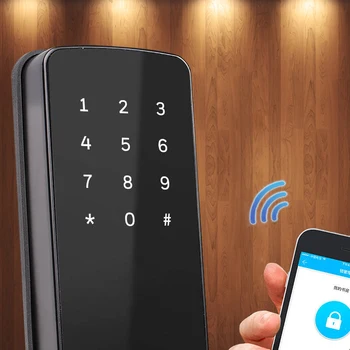 Møbler Kode dør lås Nøglefri Bluetooth Digital Sikkerhed-dørlås Smart dørlås til hus og lejlighed