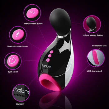 Nalone 7 Hastighed Bluetooth Mandlige Masturbator Cup Mundtlig Sugende Lommelygte Pige Realistisk Vagina Kunstig Fisse Sex Produkt for Manden