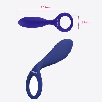 Nalone Penis Ring med Vibrator Cock Rings Vandtæt Sex Bullet Vibrator Klitoris Stimulation Voksen Sex Legetøj til Par Mand