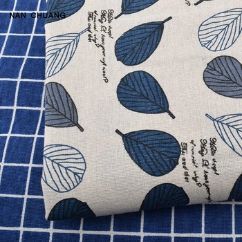 NanChuang blad Print Bomuld Quiltning Stof Til DIY Sy Pose Sofa Bord Dukke Klud Møbler Dække vævsmateriale