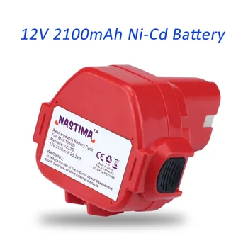 NASTIMA 12V 2100mAh Ni-CD Udvidet Batteri til Makita 1233/1234/1235/1235B/1235F/192696-2 Batteridrevet Værktøj