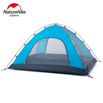 NatureHike 3-4 Person, Camping Telt Nye Ankom Dobbelt Lag Udendørs Camping Vandretur Rejse Telt Aluminium Stang NH Telte