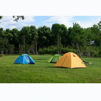 NatureHike 3 Person Camping Telt Dobbelt Lag Aluminium Stang 3 Sæson Udendørs Vandreture Rejse Spille Regntæt Telt NH15Z003-P