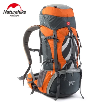 Naturehike udendørs rygsæk bjergigning taske mænd, kvinder stor kapacitet 70L sportstaske rejsetasker Vandtæt rygsæk rygsæk