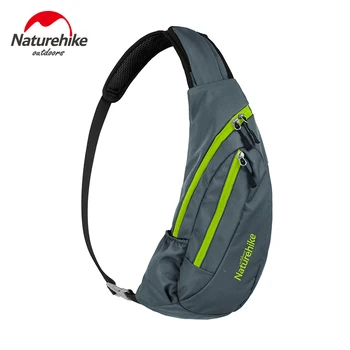 Naturehike Udendørs skuldertaske fritid turisme fitness sportstaske Stor kapacitet brystet pack riding rygsæk NH23X008-K