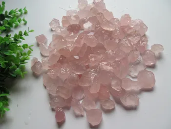 Naturlige rosa kvarts crstal malm energi sten kærlighed sten pink krystal feng shui sten dekoration engros-100g/masse