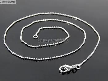 Naturlige Sodalite Perler, Sten Sekskantet Pegede Healing Reiki Chakra Vedhæng I Sølv Perler 17