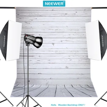 Neewer 5x7ft/152x213cm Light Grey, Polyester Træ-Baggrund Baggrunden for Fotografering Studio Video Optagelse