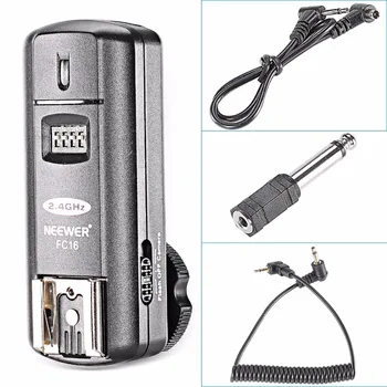 Neewer FC-16 Multi-Kanals 2,4 GHz 3-I-1 Wireless Hot Shoe Flash-Modtager til Canon og Nikon DSLR Kameraer Gratis Fragt