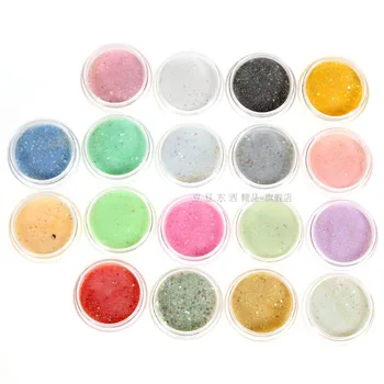 Negle Akryl Pulver Glitter Dust 12 Farver/STK Nail Art Dekoration Værktøjer