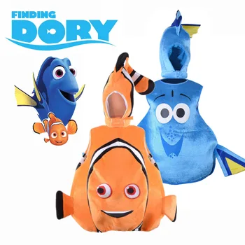 Nemo og Dory Kostume Havet Dyr Fancy Kjole Hot Filmen Finding Nemo Fisk Cosplay Halloween Kostumer til Børn Voksne