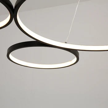 NEO Glimt, Hvid/Sort Minimalisme Moderne LED-Vedhæng Lys for Spise-Køkken Værelse Stue Hængende Suspension Pendel