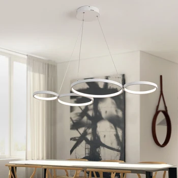 NEO Glimt, Hvid/Sort Minimalisme Moderne LED-Vedhæng Lys for Spise-Køkken Værelse Stue Hængende Suspension Pendel