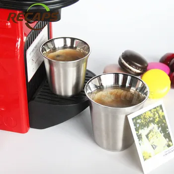 Nespresso kopper Pixie Espresso Rustfrit Stål og Nescafe Dobbelt Thermo Wall kapsel kaffe kop kaffe krus