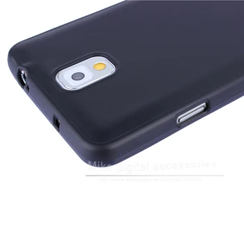 New Høj Kvalitet, Sort TPU Mat Gel hud Case cover Til Samsung Galaxy Note 3 III N9000
