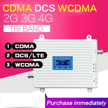 New Zealand CDMA 850 DCS 1800 WCDMA 2100-Tri-Band Booster 2G 3G 4G LTE 1800 Mobiltelefon Signal Forstærker Mobiltelefon Repeater