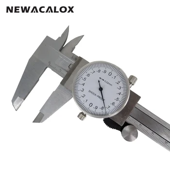 NEWACALOX Metrisk Gauge til Måling Af Ringe Tykkelse 0-150mm/0.02 mm stødsikker Rustfrit Stål Præcision Vernier Caliper