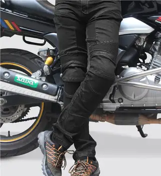 Newesst Riding Stamme Motorcykel Racing beskyttende jeans sommeren åndbare bukser Bukser mænds og kvinders jeans sort motor jeans
