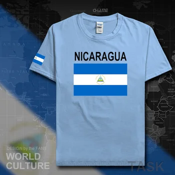 Nicaragua mænd t-shirts 2017 trøjer nation team t-shirt i bomuld t-shirt fitnesscentre tøj tees land sportslige NIC Nicaraguanerne